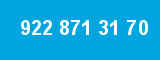 922 871 31 70 922 871 31 70